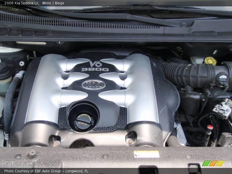 White / Beige 2006 Kia Sedona LX