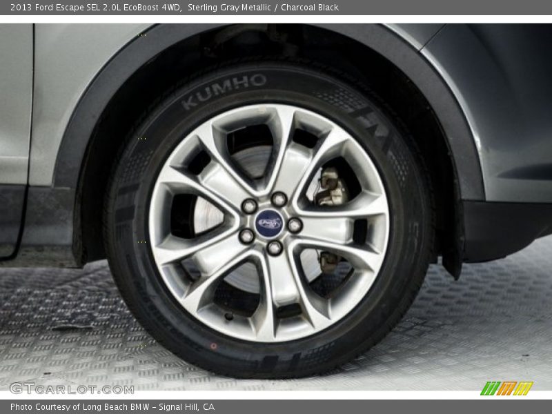 Sterling Gray Metallic / Charcoal Black 2013 Ford Escape SEL 2.0L EcoBoost 4WD