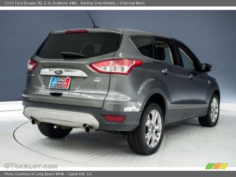 Sterling Gray Metallic / Charcoal Black 2013 Ford Escape SEL 2.0L EcoBoost 4WD