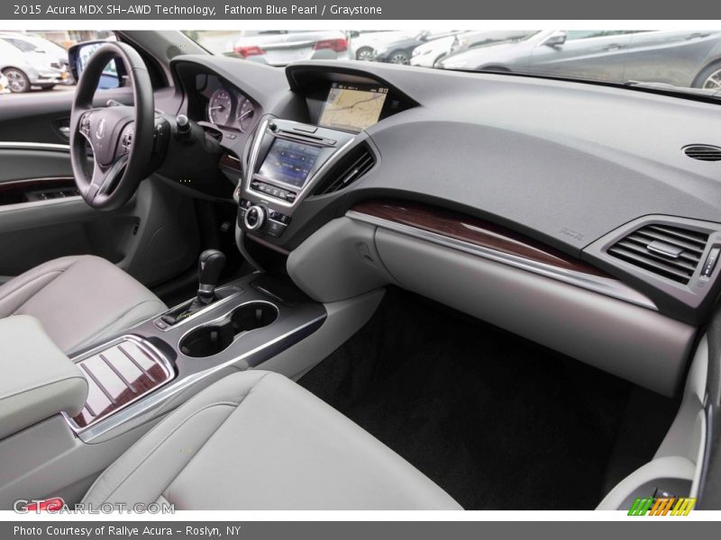 Fathom Blue Pearl / Graystone 2015 Acura MDX SH-AWD Technology