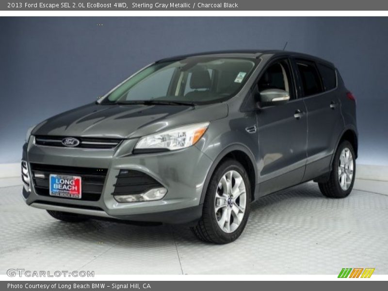 Sterling Gray Metallic / Charcoal Black 2013 Ford Escape SEL 2.0L EcoBoost 4WD