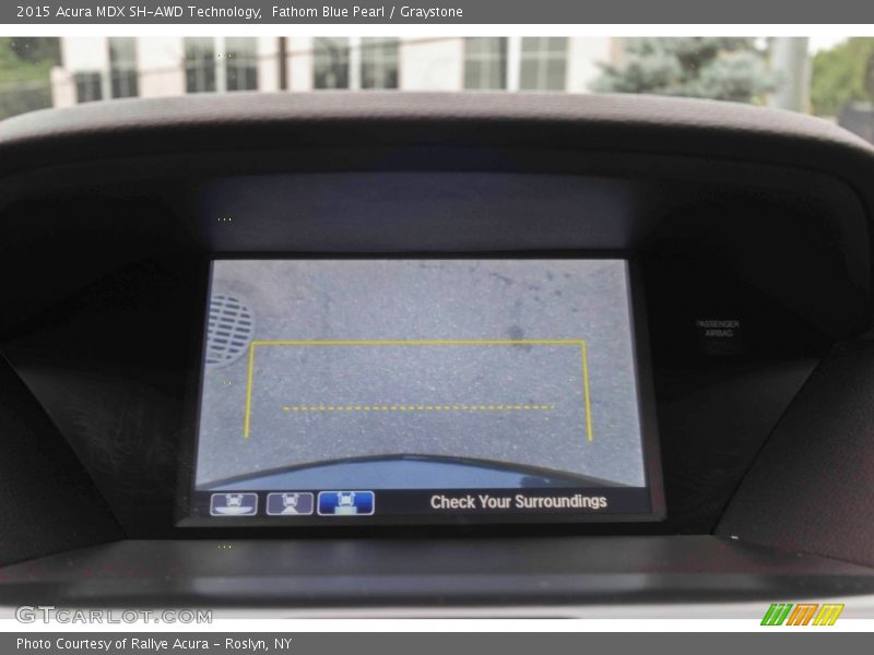 Fathom Blue Pearl / Graystone 2015 Acura MDX SH-AWD Technology