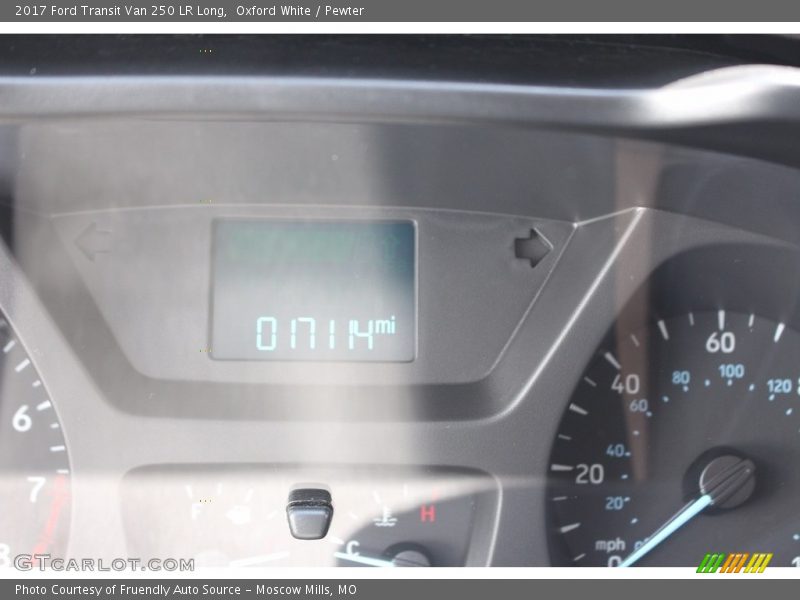 Oxford White / Pewter 2017 Ford Transit Van 250 LR Long