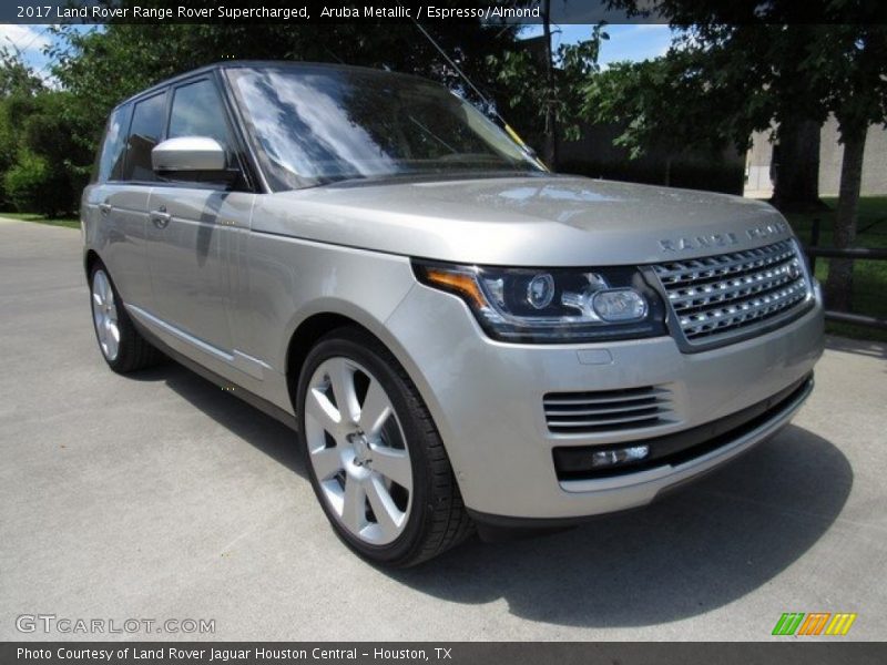 Aruba Metallic / Espresso/Almond 2017 Land Rover Range Rover Supercharged