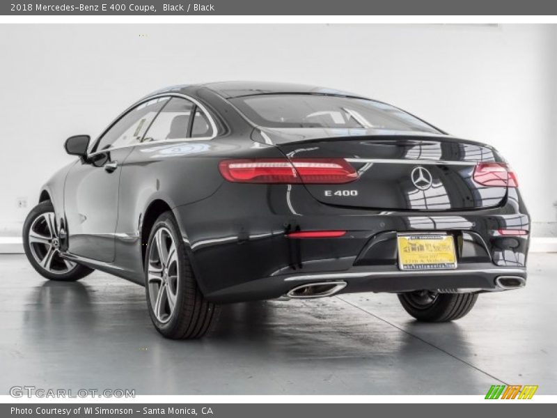 Black / Black 2018 Mercedes-Benz E 400 Coupe