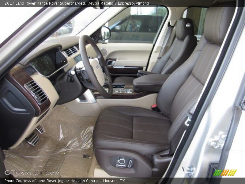 Aruba Metallic / Espresso/Almond 2017 Land Rover Range Rover Supercharged