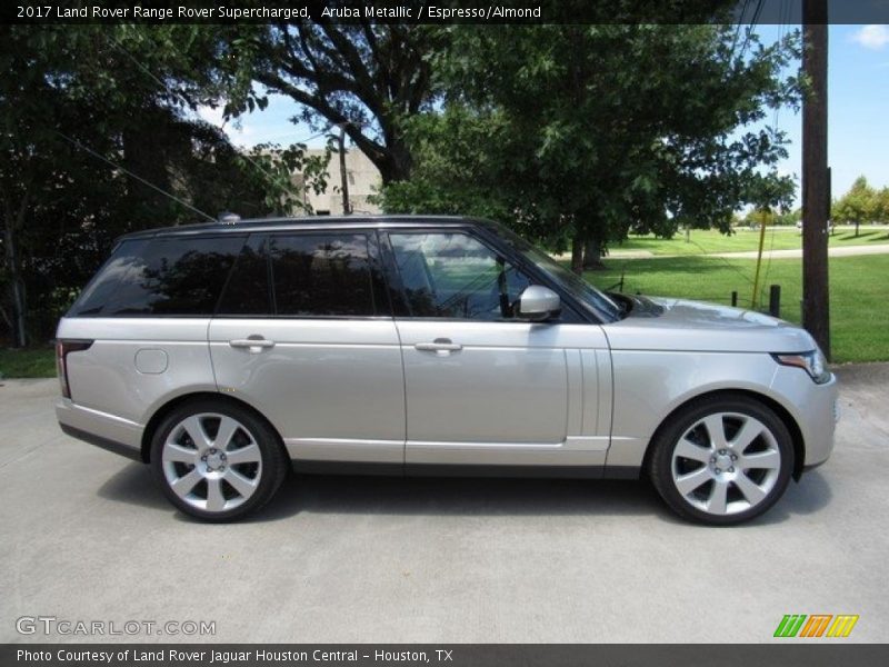 Aruba Metallic / Espresso/Almond 2017 Land Rover Range Rover Supercharged