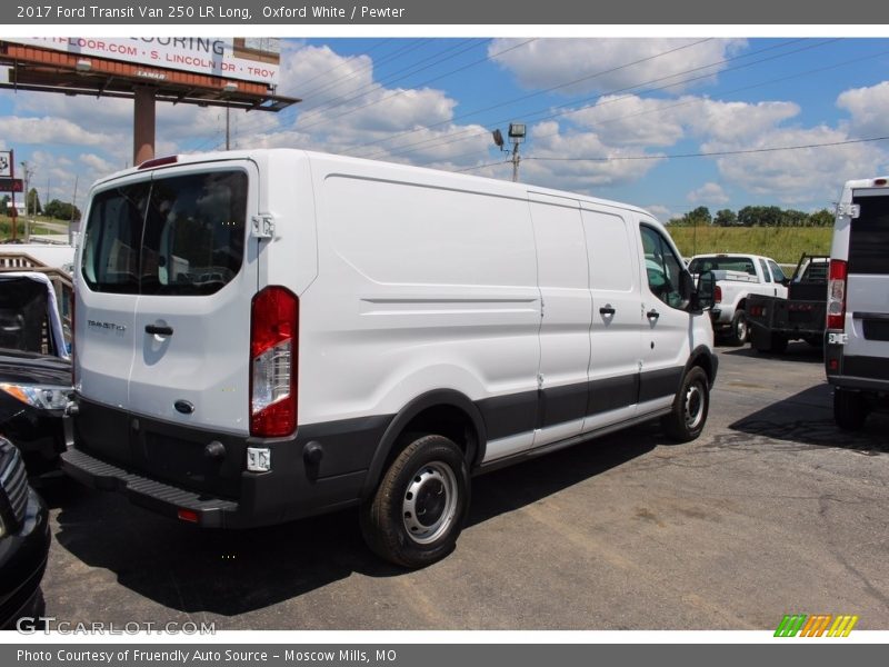 Oxford White / Pewter 2017 Ford Transit Van 250 LR Long