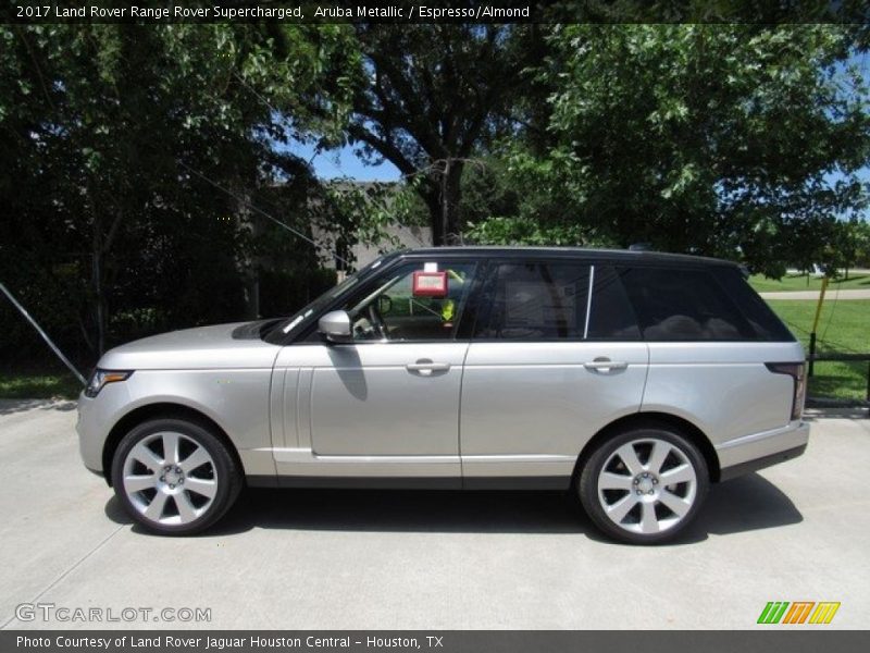 Aruba Metallic / Espresso/Almond 2017 Land Rover Range Rover Supercharged