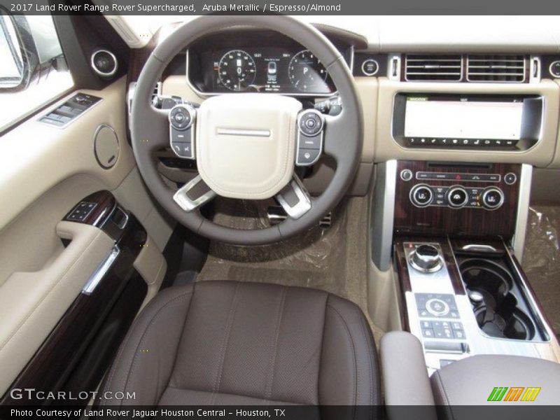 Aruba Metallic / Espresso/Almond 2017 Land Rover Range Rover Supercharged