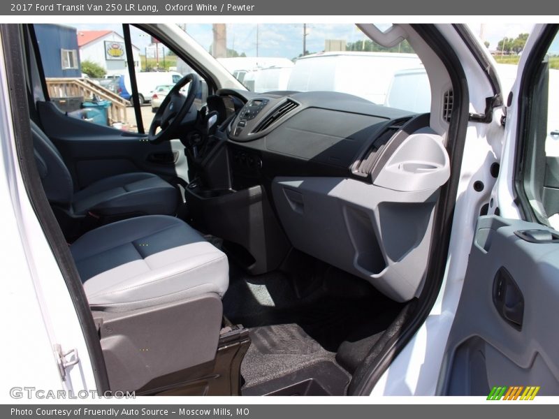 Oxford White / Pewter 2017 Ford Transit Van 250 LR Long