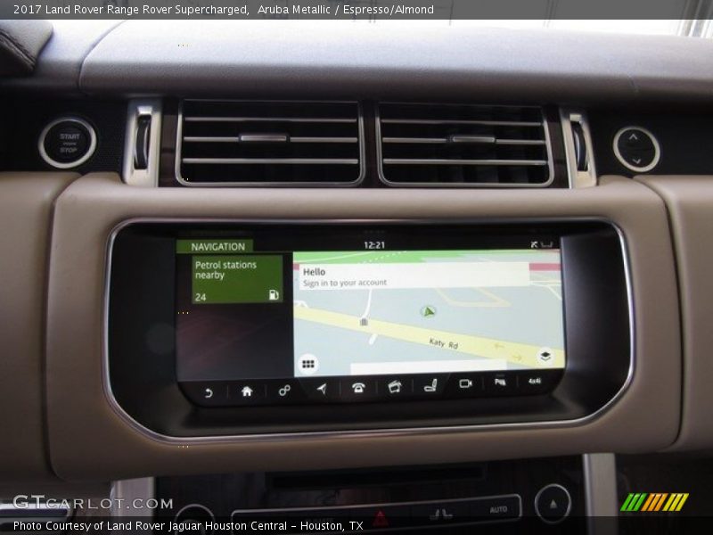 Aruba Metallic / Espresso/Almond 2017 Land Rover Range Rover Supercharged