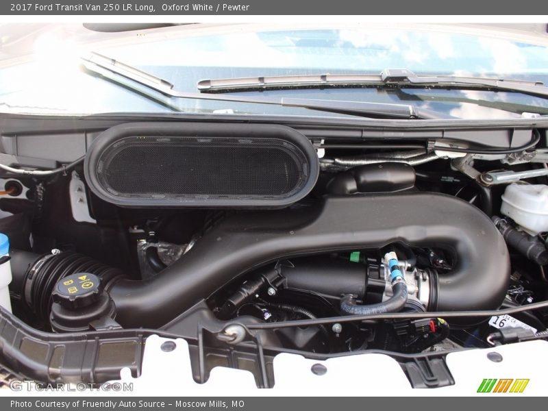Oxford White / Pewter 2017 Ford Transit Van 250 LR Long