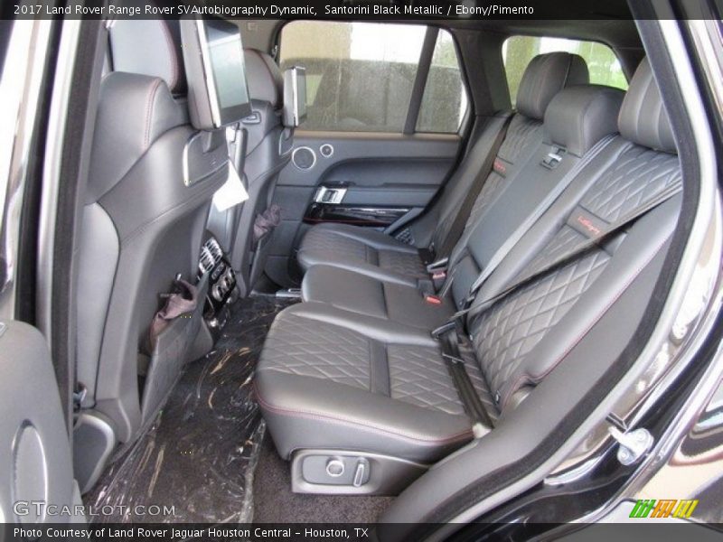 Rear Seat of 2017 Range Rover SVAutobiography Dynamic