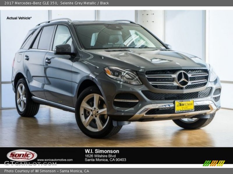 Selenite Grey Metallic / Black 2017 Mercedes-Benz GLE 350