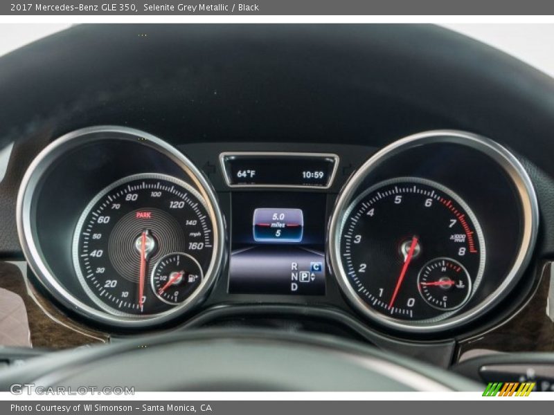 Selenite Grey Metallic / Black 2017 Mercedes-Benz GLE 350