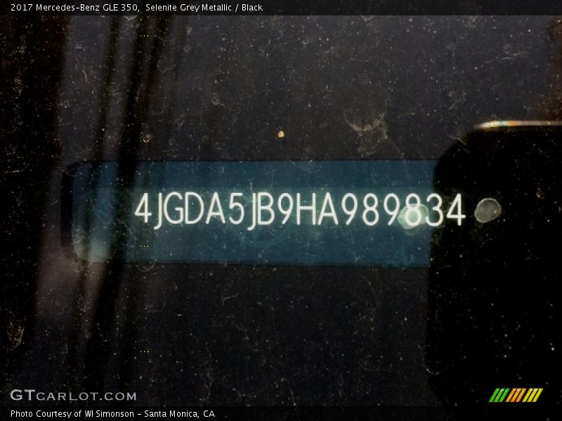 Selenite Grey Metallic / Black 2017 Mercedes-Benz GLE 350