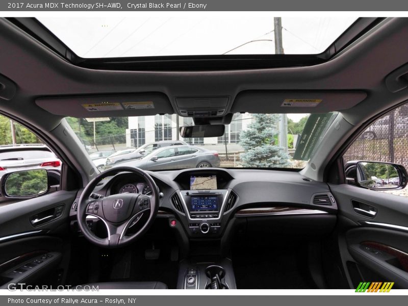 Crystal Black Pearl / Ebony 2017 Acura MDX Technology SH-AWD