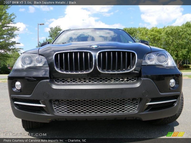 Black Sapphire Metallic / Black 2007 BMW X5 3.0si