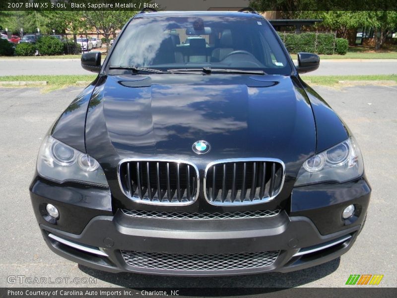 Black Sapphire Metallic / Black 2007 BMW X5 3.0si