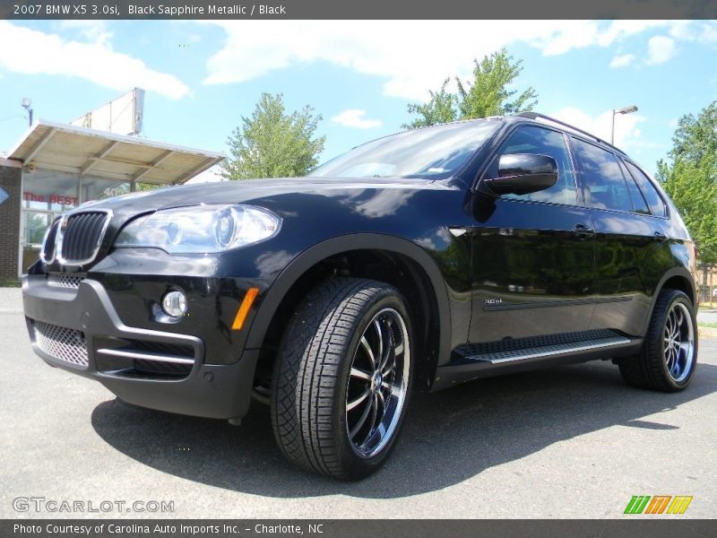 Black Sapphire Metallic / Black 2007 BMW X5 3.0si