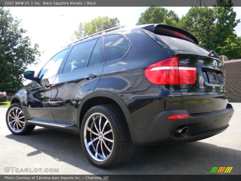 Black Sapphire Metallic / Black 2007 BMW X5 3.0si