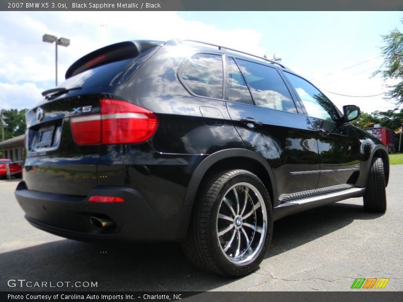 Black Sapphire Metallic / Black 2007 BMW X5 3.0si