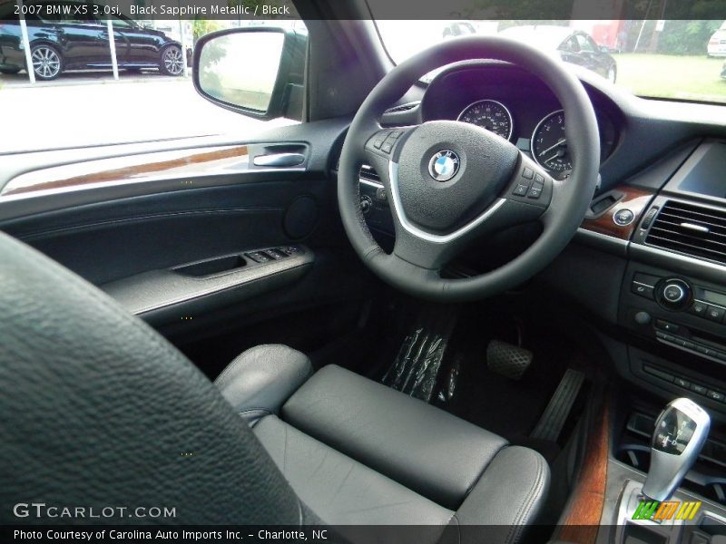Black Sapphire Metallic / Black 2007 BMW X5 3.0si