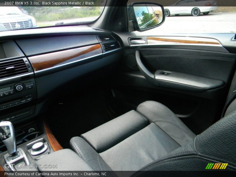 Black Sapphire Metallic / Black 2007 BMW X5 3.0si