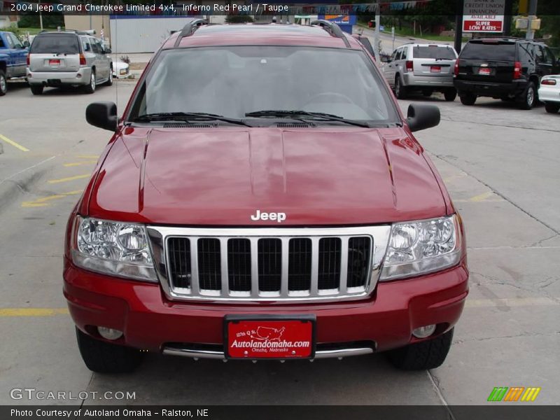 Inferno Red Pearl / Taupe 2004 Jeep Grand Cherokee Limited 4x4