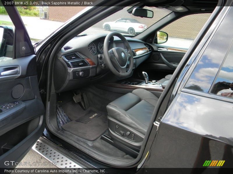 Black Sapphire Metallic / Black 2007 BMW X5 3.0si