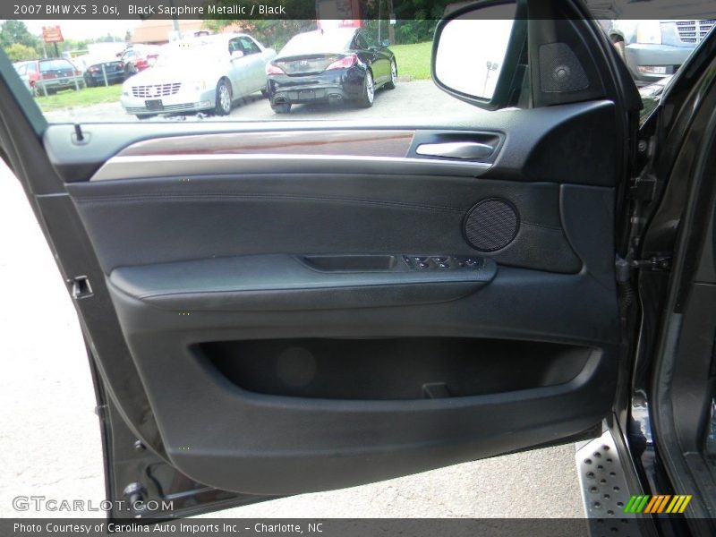 Black Sapphire Metallic / Black 2007 BMW X5 3.0si