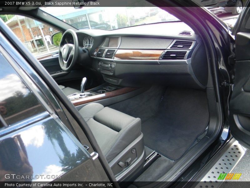 Black Sapphire Metallic / Black 2007 BMW X5 3.0si