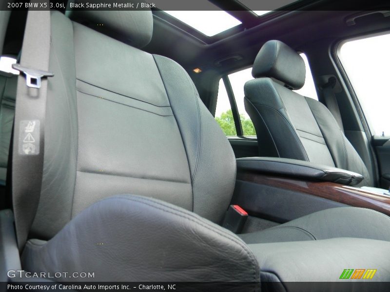 Black Sapphire Metallic / Black 2007 BMW X5 3.0si