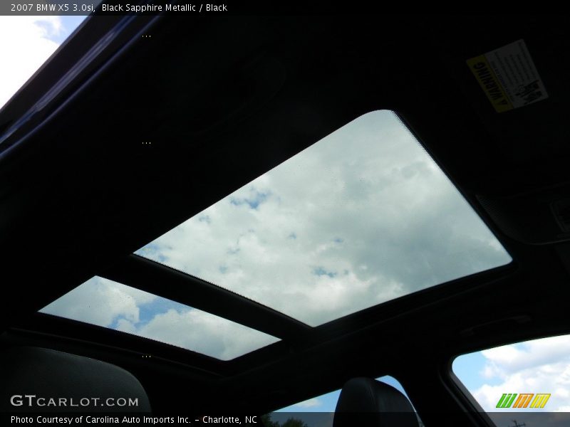 Black Sapphire Metallic / Black 2007 BMW X5 3.0si