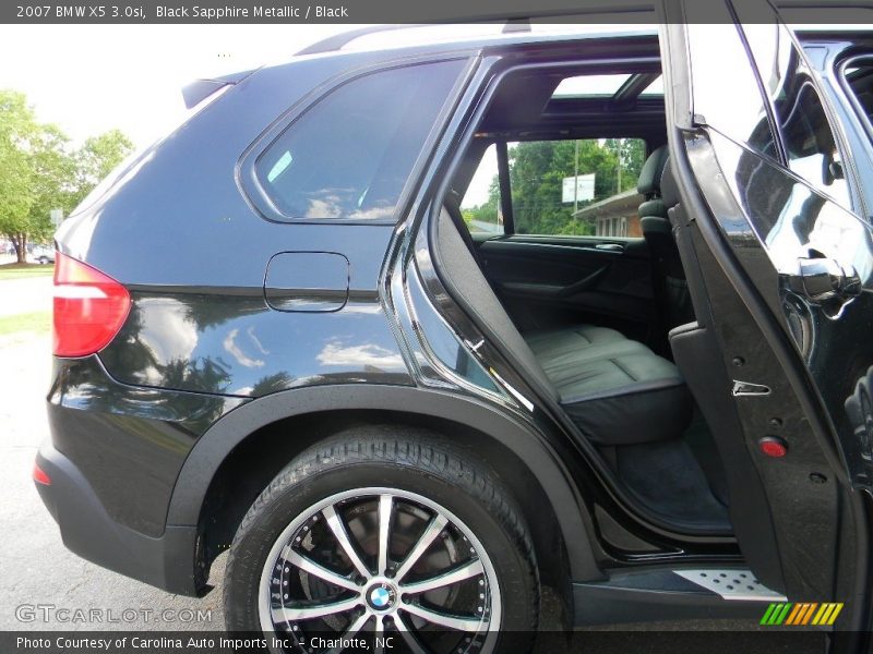 Black Sapphire Metallic / Black 2007 BMW X5 3.0si