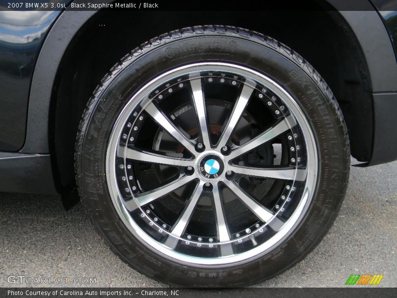 Black Sapphire Metallic / Black 2007 BMW X5 3.0si