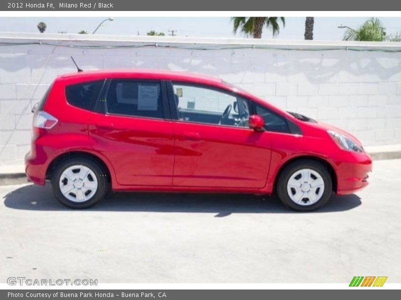 Milano Red / Black 2012 Honda Fit