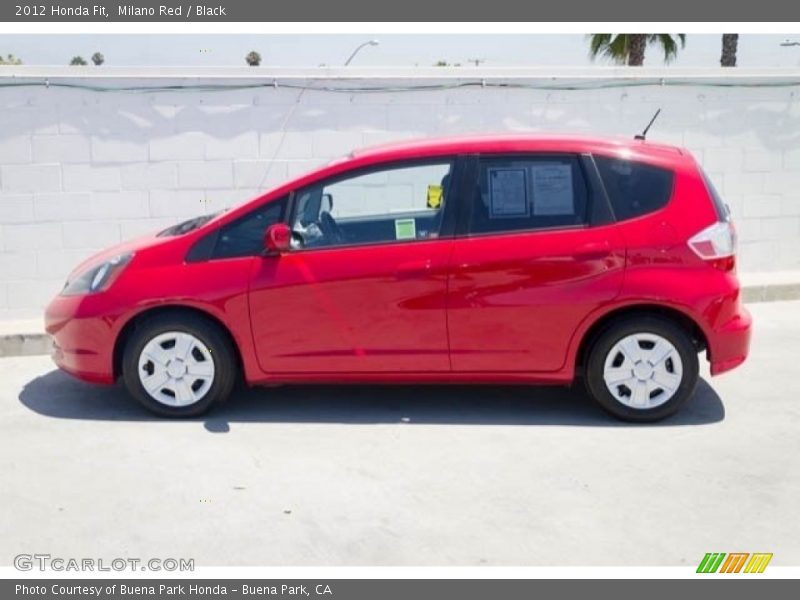 Milano Red / Black 2012 Honda Fit