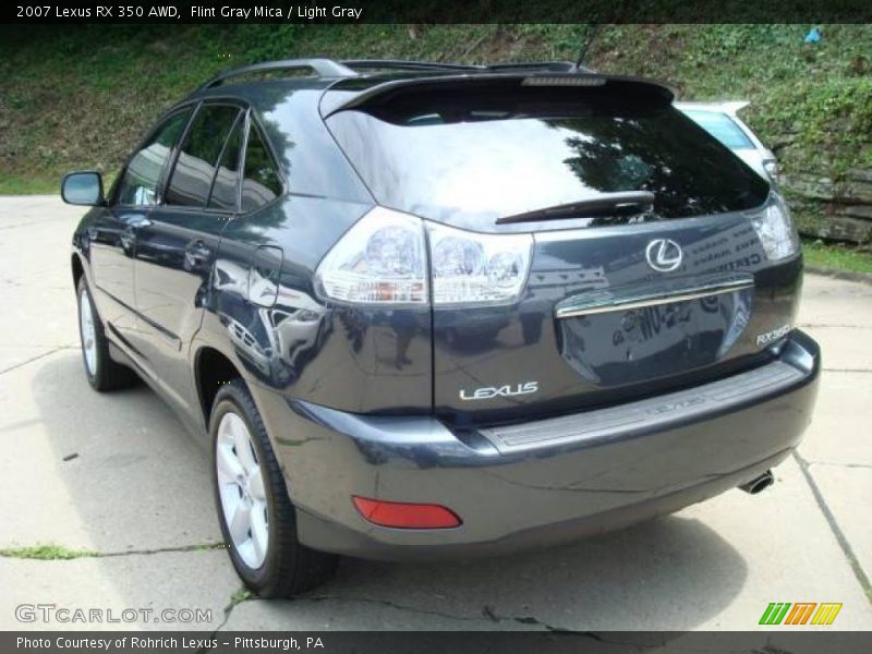 Flint Gray Mica / Light Gray 2007 Lexus RX 350 AWD