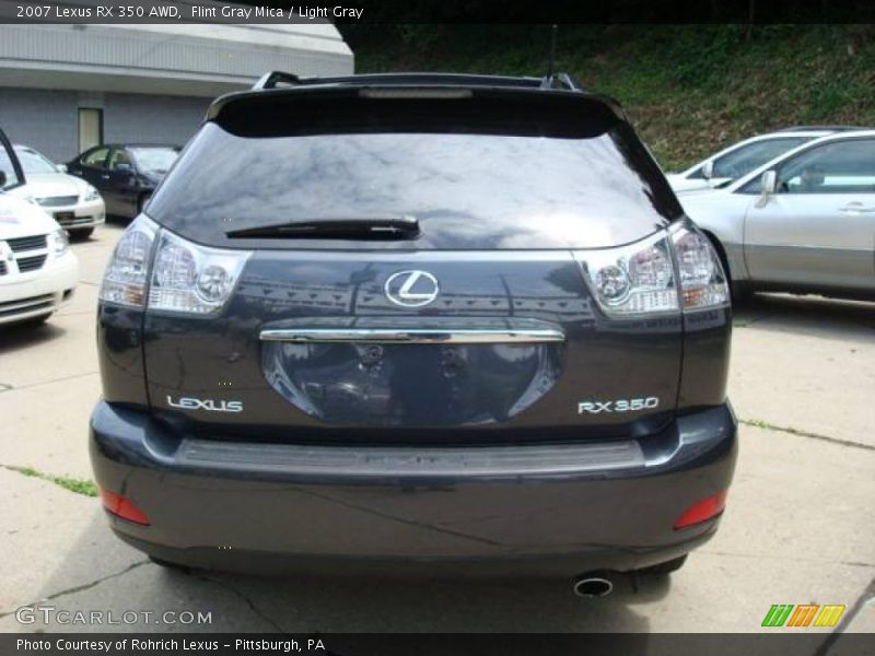 Flint Gray Mica / Light Gray 2007 Lexus RX 350 AWD