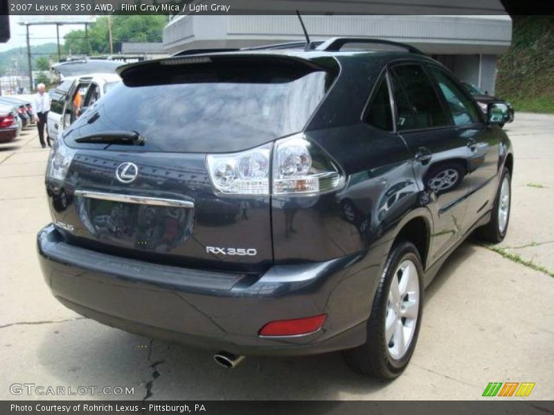Flint Gray Mica / Light Gray 2007 Lexus RX 350 AWD