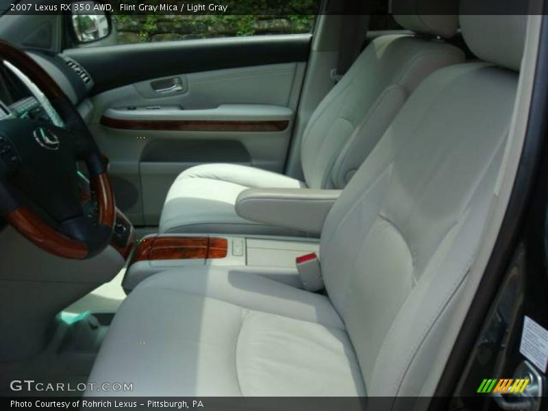 Flint Gray Mica / Light Gray 2007 Lexus RX 350 AWD
