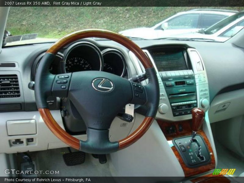 Flint Gray Mica / Light Gray 2007 Lexus RX 350 AWD