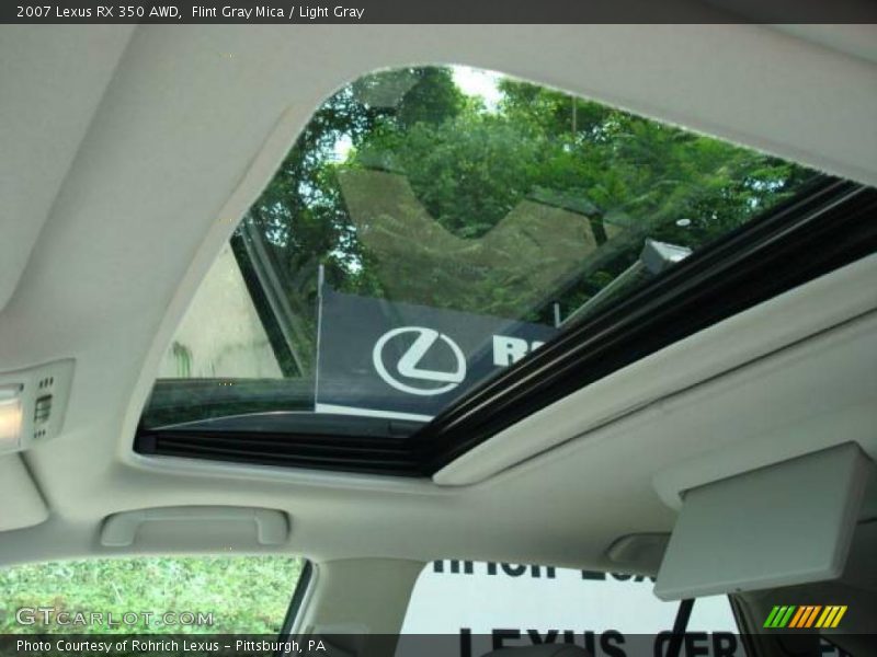 Flint Gray Mica / Light Gray 2007 Lexus RX 350 AWD