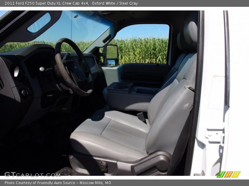 Oxford White / Steel Gray 2011 Ford F250 Super Duty XL Crew Cab 4x4