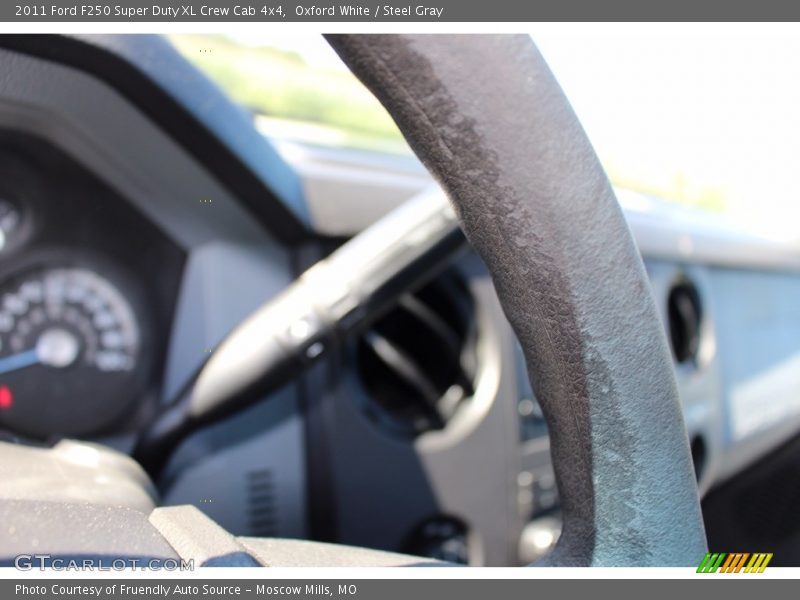 Oxford White / Steel Gray 2011 Ford F250 Super Duty XL Crew Cab 4x4