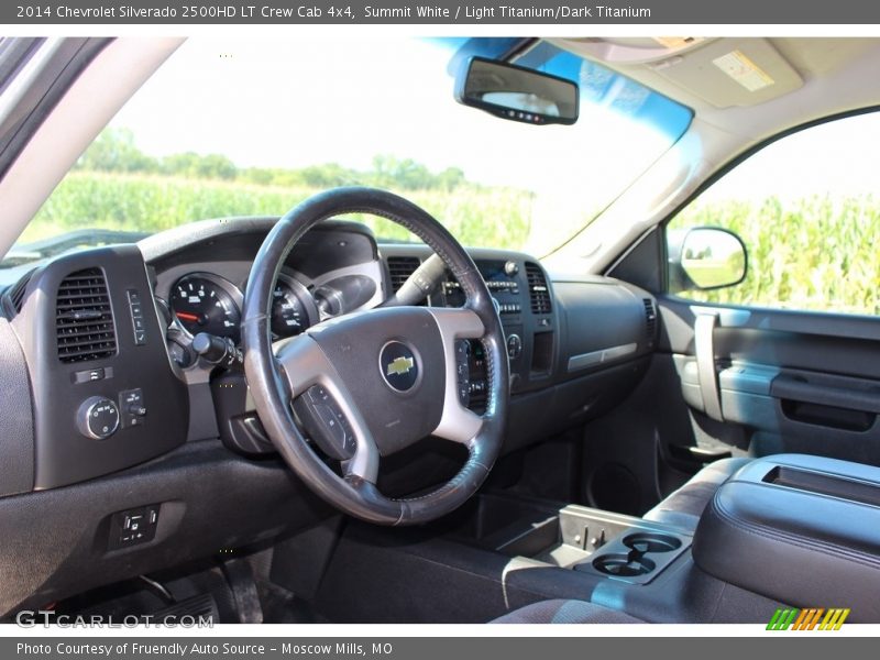 Summit White / Light Titanium/Dark Titanium 2014 Chevrolet Silverado 2500HD LT Crew Cab 4x4
