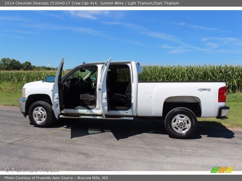 Summit White / Light Titanium/Dark Titanium 2014 Chevrolet Silverado 2500HD LT Crew Cab 4x4