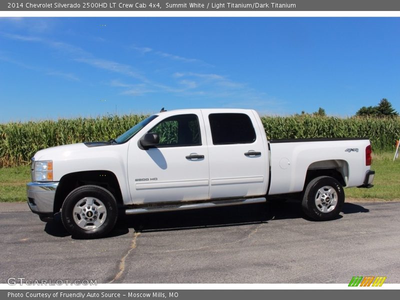 Summit White / Light Titanium/Dark Titanium 2014 Chevrolet Silverado 2500HD LT Crew Cab 4x4